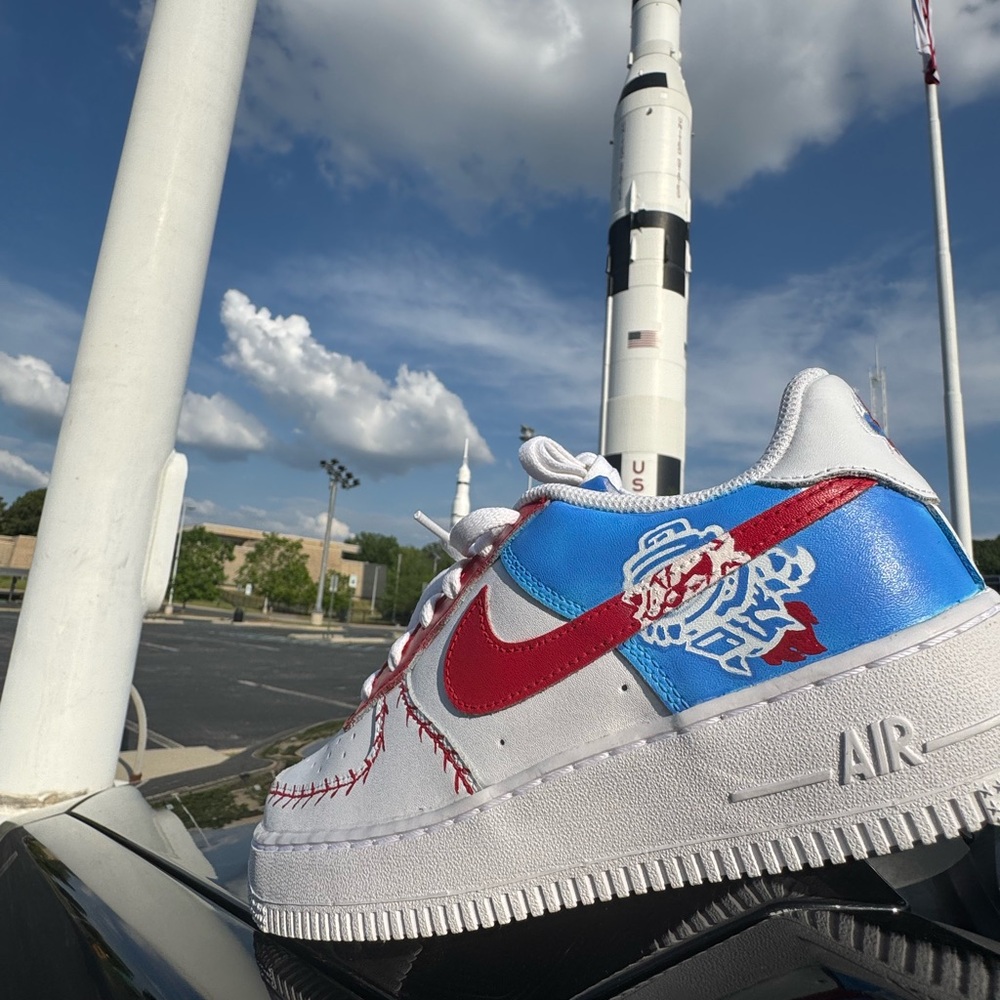 Custom Trash Panda Nike Air Force 1 W Sz 7.5/ Y6 - Picture 3 of 11
